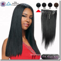 Qingdao Haiyi 100 Percent Indian Human Remy Hair Clip In Hair Extensions For African American